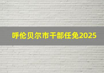 呼伦贝尔市干部任免2025