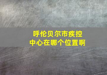 呼伦贝尔市疾控中心在哪个位置啊