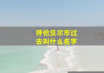 呼伦贝尔市过去叫什么名字