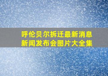 呼伦贝尔拆迁最新消息新闻发布会图片大全集