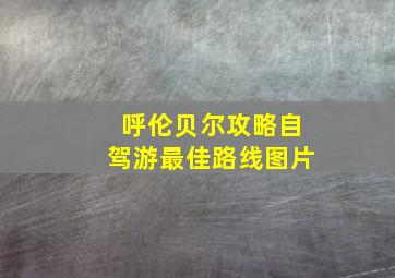 呼伦贝尔攻略自驾游最佳路线图片