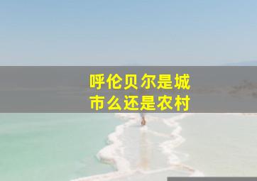 呼伦贝尔是城市么还是农村