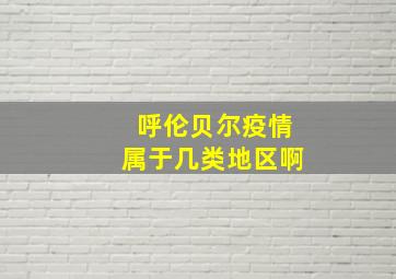 呼伦贝尔疫情属于几类地区啊