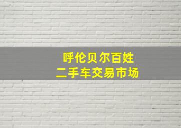 呼伦贝尔百姓二手车交易市场