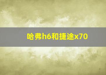 哈弗h6和捷途x70