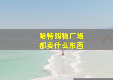 哈特购物广场都卖什么东西