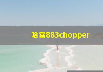 哈雷883chopper