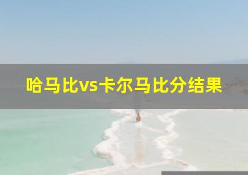 哈马比vs卡尔马比分结果