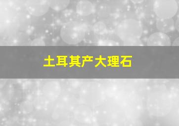 土耳其产大理石