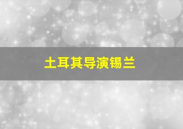 土耳其导演锡兰