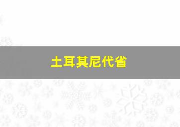 土耳其尼代省