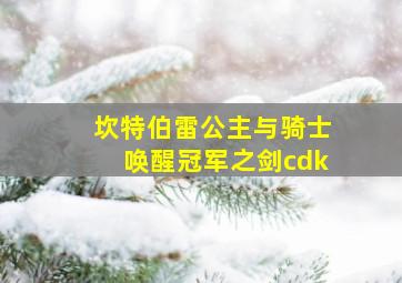 坎特伯雷公主与骑士唤醒冠军之剑cdk