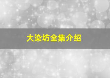 大染坊全集介绍