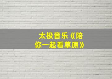 太极音乐《陪你一起看草原》