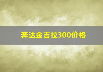 奔达金吉拉300价格