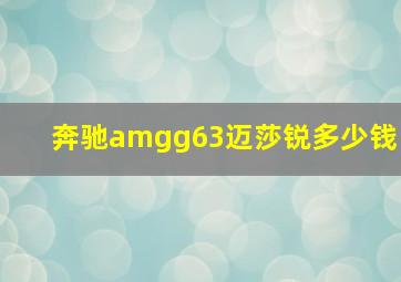 奔驰amgg63迈莎锐多少钱