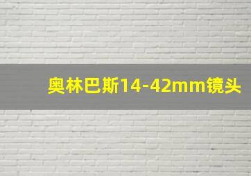 奥林巴斯14-42mm镜头