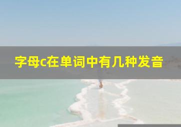 字母c在单词中有几种发音