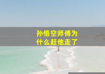 孙悟空师傅为什么赶他走了