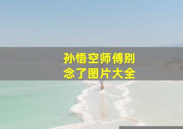 孙悟空师傅别念了图片大全