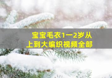 宝宝毛衣1一2岁从上到大编织视频全部