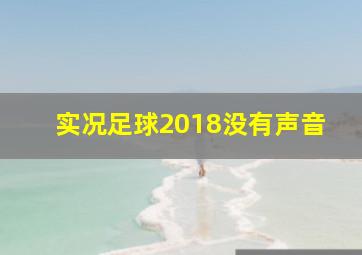 实况足球2018没有声音