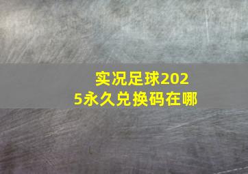 实况足球2025永久兑换码在哪