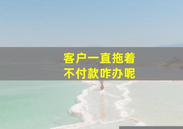 客户一直拖着不付款咋办呢