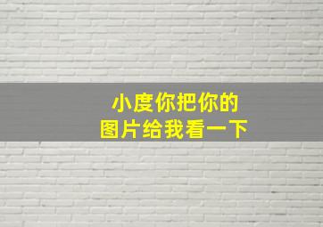 小度你把你的图片给我看一下