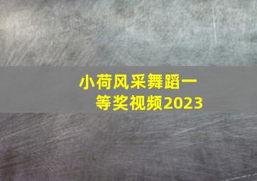 小荷风采舞蹈一等奖视频2023