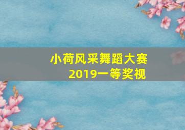 小荷风采舞蹈大赛2019一等奖视