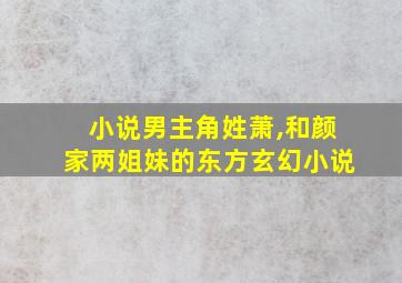 小说男主角姓萧,和颜家两姐妹的东方玄幻小说