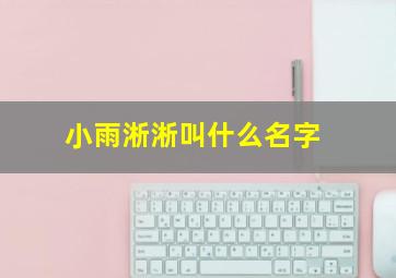 小雨淅淅叫什么名字