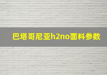 巴塔哥尼亚h2no面料参数