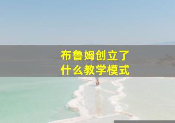 布鲁姆创立了什么教学模式