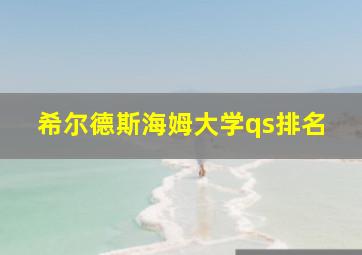 希尔德斯海姆大学qs排名