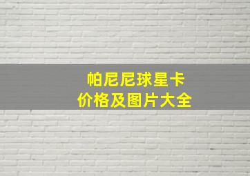 帕尼尼球星卡价格及图片大全