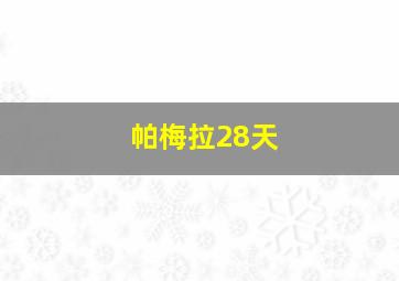 帕梅拉28天