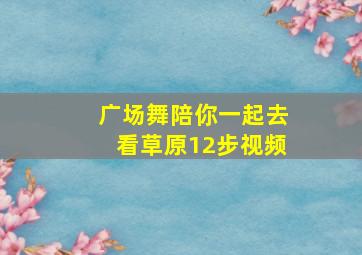 广场舞陪你一起去看草原12步视频