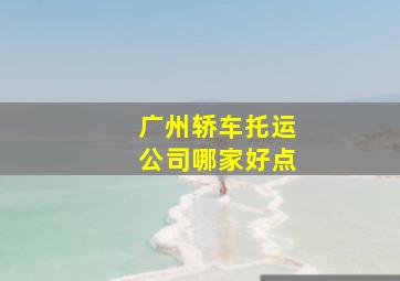 广州轿车托运公司哪家好点