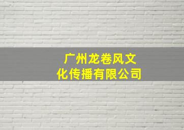 广州龙卷风文化传播有限公司