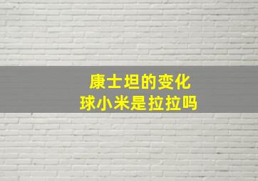 康士坦的变化球小米是拉拉吗