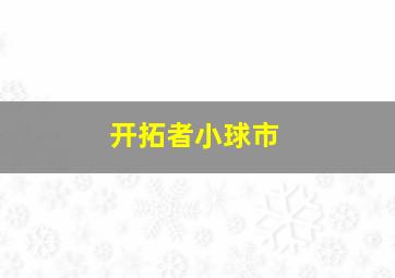 开拓者小球市