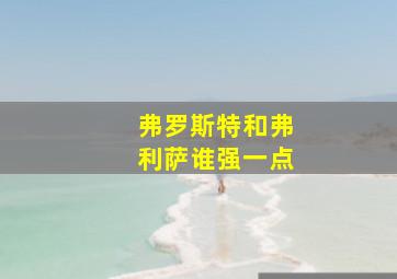 弗罗斯特和弗利萨谁强一点