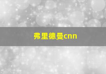 弗里德曼cnn