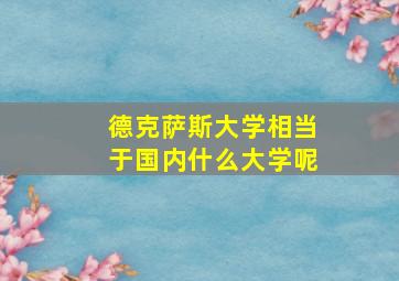 德克萨斯大学相当于国内什么大学呢