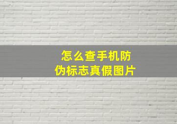 怎么查手机防伪标志真假图片