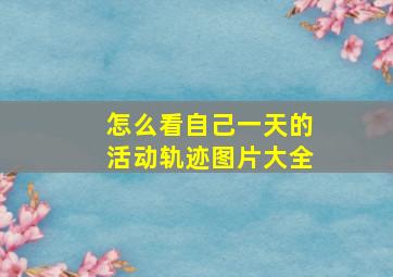 怎么看自己一天的活动轨迹图片大全