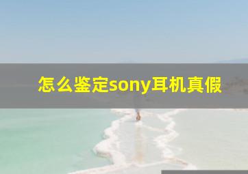 怎么鉴定sony耳机真假