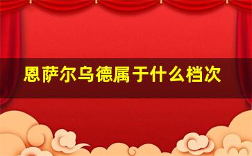 恩萨尔乌德属于什么档次